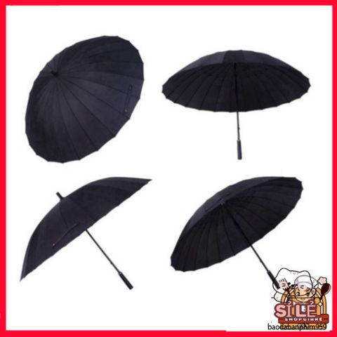 Ô Dù Thời Trang Siêu Bền 24 Nan Chống Nắng, Chống Mưa, Kích Thước 116cm - Quai Đeo Tiện Lợi, Bảo Hành Uy Tín