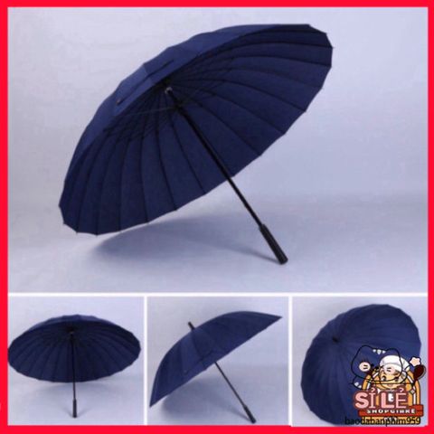 Ô Dù Thời Trang Siêu Bền 24 Nan Chống Nắng, Chống Mưa, Kích Thước 116cm - Quai Đeo Tiện Lợi, Bảo Hành Uy Tín