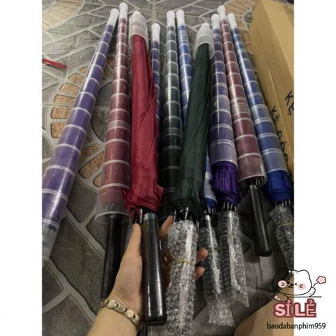 Ô Dù Thời Trang Siêu Bền 24 Nan Chống Nắng, Chống Mưa, Kích Thước 116cm - Quai Đeo Tiện Lợi, Bảo Hành Uy Tín