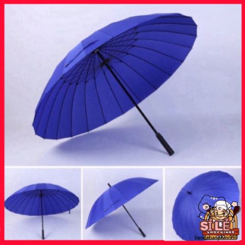 Ô Dù Thời Trang Siêu Bền 24 Nan Chống Nắng, Chống Mưa, Kích Thước 116cm - Quai Đeo Tiện Lợi, Bảo Hành Uy Tín