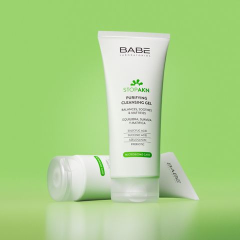 Sữa Rửa Mặt Giảm Mụn BABE Stop AKN 100ml - Gel Làm Sạch Da Dầu, Kiểm Soát Mụn Hiệu Quả, Dưỡng Ẩm Tự Nhiên