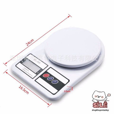 Cân Điện Tử Mini FS-400 10kg/1g - Cân Mặt Bàn Chính Xác Cao, Màn Hình LCD Sáng, Bảo Hành 1 Năm, Pin Miễn Phí