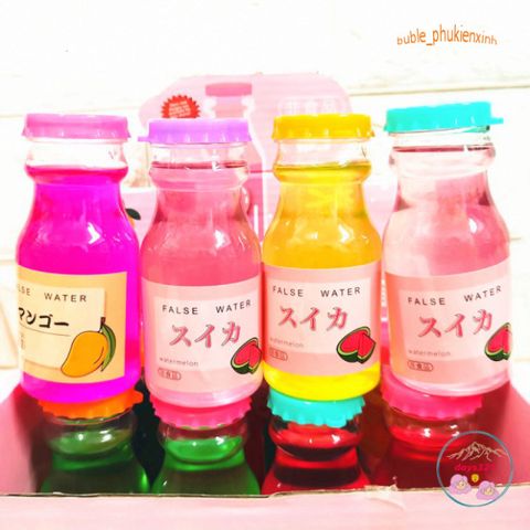 Chai Slime Nước Hoa Quả Mix Đào Dưa Hấu Vải 9 Màu Sắc - Đồ Chơi Nhờn Ma Quái Squishy Vui Nhộn Cho Trẻ Em và Người Lớn