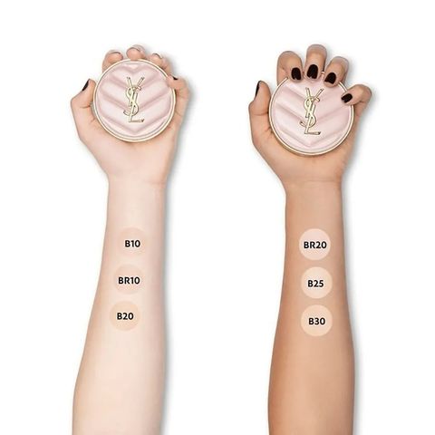 Phấn Nước Yves Saint Laurent YSL Eclat Glow-Pact Cushion High Cover - Phấn Trang Điểm Chính Hãng SPF23/PA++ Tone B10 Porcelain