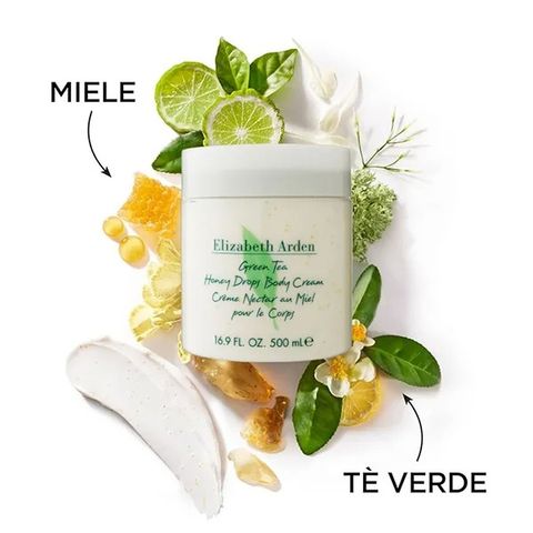Kem Dưỡng Thể Elizabeth Arden Green Tea Honey Drops 500ml - Kem Dưỡng Ẩm, Làm Sáng Da Chất Lượng Cao, Hương Trà Xanh Tự Nhiên
