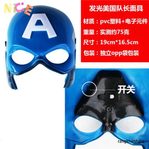 Mặt Nạ Đèn Led Spider Man Phát Sáng - Phụ Kiện Hóa Trang Trung Thu, Halloween Cho Trẻ Em - Siêu Anh Hùng Marvel Thú Vị