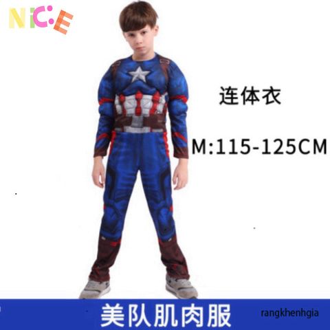 Bộ Đồ Chơi Hóa Trang Captain America - Áo Choàng, Khiên, Mặt Nạ Siêu Anh Hùng MARVEL Dành Cho Trẻ Em Từ 3 Tuổi