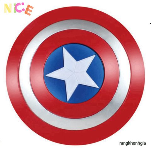 Set hóa trang siêu anh hùng Captain America 5 món - Áo choàng, mặt nạ phát sáng, găng tay, đĩa ném - Đồ chơi trẻ em an toàn và sáng tạo