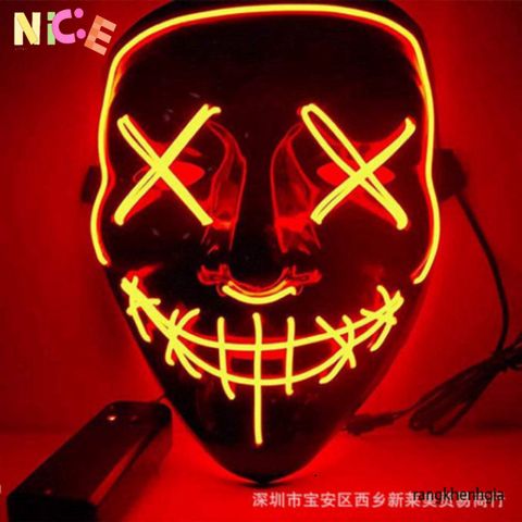 Mặt Nạ Hóa Trang Halloween LED Đa Sắc - 8 Màu Rực Rỡ Cho Tiệc Hóa Trang Kỳ Diệu - Quà Tặng Thú Vị Cho Mọi Lứa Tuổi