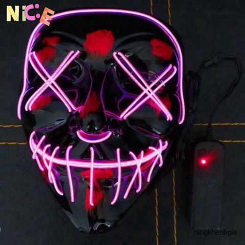 Mặt Nạ Hóa Trang Halloween LED Đa Sắc - 8 Màu Rực Rỡ Cho Tiệc Hóa Trang Kỳ Diệu - Quà Tặng Thú Vị Cho Mọi Lứa Tuổi