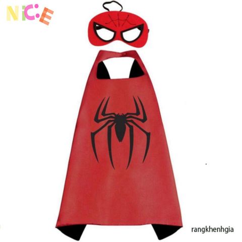 Áo Choàng Hóa Trang Spider-Man cho Bé - Chất Liệu Polyester, Cosplay Siêu Anh Hùng Marvel, Đẹp và Đáng Yêu!