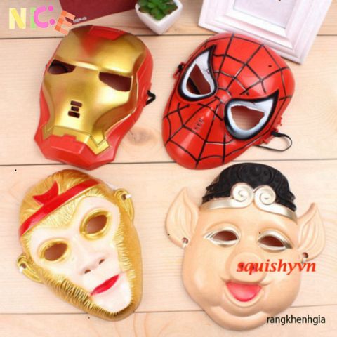 Bộ Mặt Nạ Hóa Trang Tây Du Kí Cho Trẻ Em - Đường Tăng, Tôn Ngộ Không, Chu Bát Giới - Quà Tặng Halloween & Tiệc Sinh Nhật