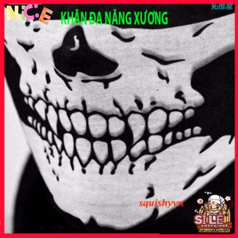 Khăn Phượt Đa Năng Chống Nắng & Chống Bụi - Thiết Kế Hoa Văn Xương Thời Trang Cho Người Yêu Thiên Nhiên và Xê Dịch