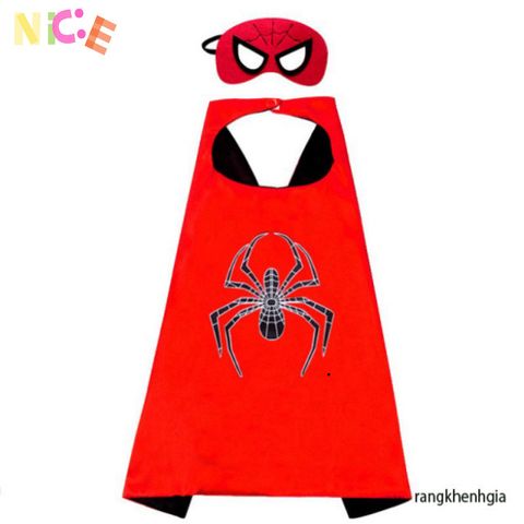 Bộ Áo Choàng Siêu Anh Hùng Avengers - Mặt Nạ Hóa Trang Captain America, Spider-Man, Iron Man, Batman cho Trẻ Em 3-10 Tuổi