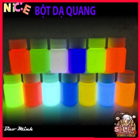 Bột Dạ Quang Siêu Sáng 20g - Trang Trí Nghệ Thuật Tỏa Sáng Trong Đêm, Phụ Kiện DIY Hấp Dẫn Cho Halloween và Sự Kiện Đặc Biệt