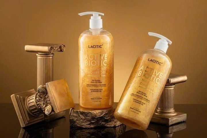Sữa Tắm Lacitic Active Biotic Vàng 1 Lít Hữu Cơ - Cấp Ẩm, Làm Sạch, Dưỡng Da Mềm Mại, Hương Nhẹ Nhàng, Dành Cho Cả Nam Nữ