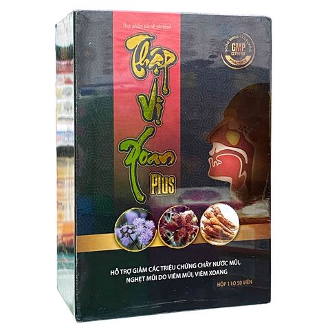 Thập Vị Xoan Plus - Giảm Nghẹt Mũi, Chảy Nước Mũi Do Viêm Mũi, Viêm Xoang - Hỗ Trợ Hô Hấp Từ Thiên Nhiên