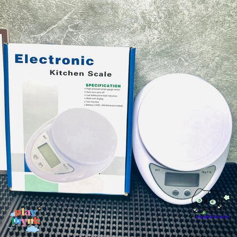 Cân điện tử B05 - Cân tiểu ly 5kg chính xác 1g cho pha chế và thực phẩm - Tặng pin AAA miễn phí, thiết kế nhỏ gọn, dễ sử dụng