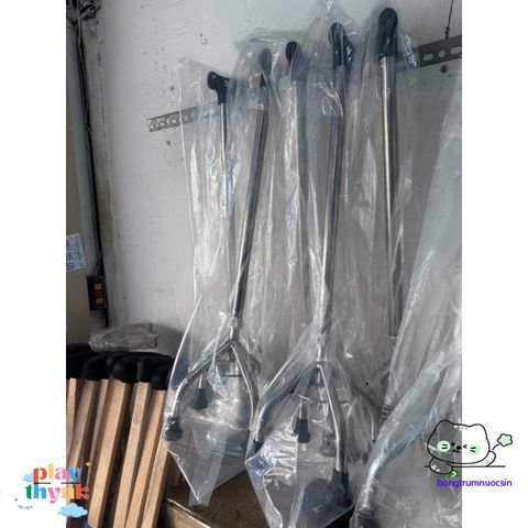 Gậy chống 4 chân điều chỉnh chiều cao - Hỗ trợ an toàn cho người cao tuổi và người bệnh - Chất liệu inox bền vững