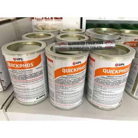 Thuốc Xông Diệt Mọt Nông Sản QUICKPHOS 56% - 1Kg (16 Tuýt, 1 Tuýt 20 Viên) Chuyên Dùng Cho  Diệt Mọt Gạo, Lúa, Thóc Nhập Khẩu Ấn Độ