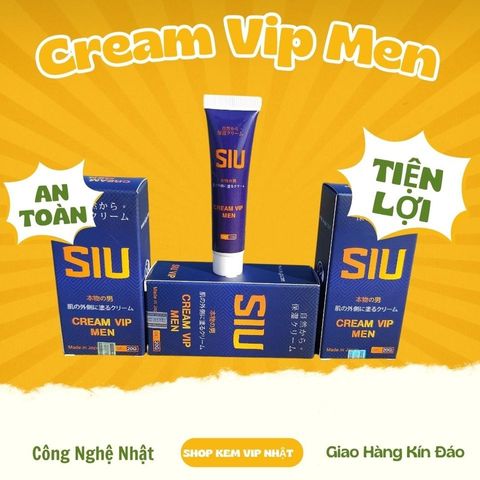 Kem Bôi Hỗ Trợ Sức Khỏe Nam Giới SIU Cream Vip Nhật Bản - Dưỡng Ẩm Tự Nhiên, An Toàn Cho Da Nhạy Cảm, 50-60 Lần Sử Dụng 576036 chính hãng