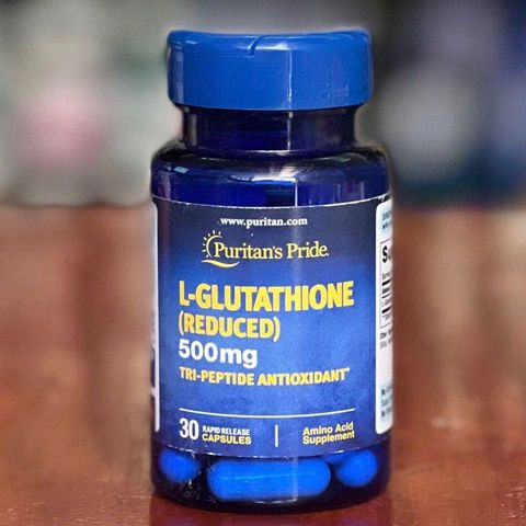 Viên uống Puritan's Pride Premium L-Glutathione 500mg - Hỗ trợ trắng da, tăng cường miễn dịch, sức khỏe tự nhiên, 30 viên Mỹ