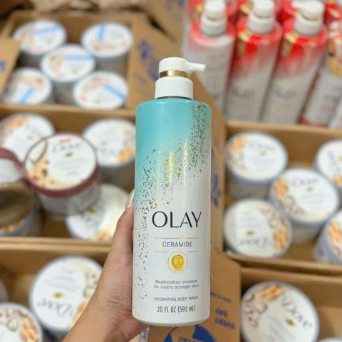 Sữa Tắm Olay Ceramide + B3 591ml - Làm Sạch & Tăng Cường Đàn Hồi Da, Phục Hồi Da Nhẹ Nhàng, Dưỡng Ẩm Tối Ưu