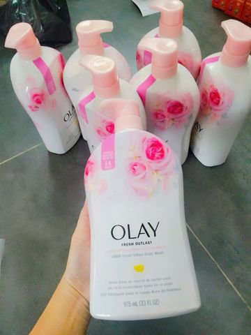 Sữa Tắm Olay Fresh Outlast Rose Water & Sweet Nectar 975ml – dịu da, thơm hoa hồng