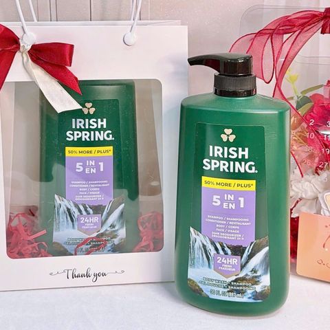 Sữa Tắm Gội Xả Irish Spring 887ml - Giúp Làm Sạch Sâu, Giữ Độ Ẩm, Thư Giãn Và Tươi Mát Cho Cơ Thể