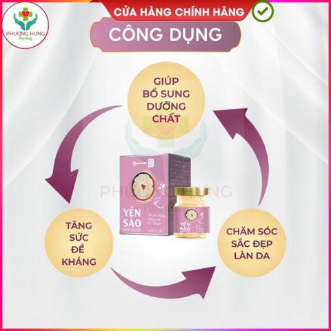 Yến Sào Nam Dược Hồng Sâm và Collagen 70ml - Giúp Đẹp Da, Ngăn Ngừa Lão Hóa, Bồi Bổ Sức Khỏe và Tăng Đề Kháng