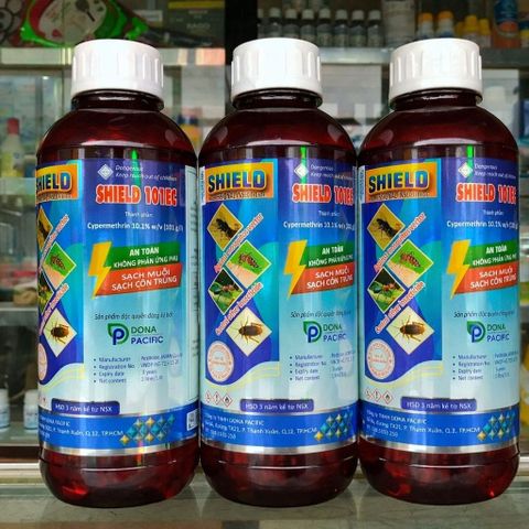 Thuốc Diệt Muỗi Gián Kiến Shield 10EC 1 Lít - Phun Môi Trường Hiệu Quả Cao, An Toàn Cho Gia Đình