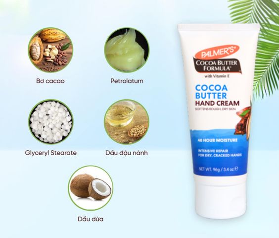 Kem Dưỡng Da Tay Bơ Ca Cao Palmer's Cocoa Butter 96g - Chống Khô Ráp, Dưỡng Ẩm Hiệu Quả, Hương Dịu Nhẹ