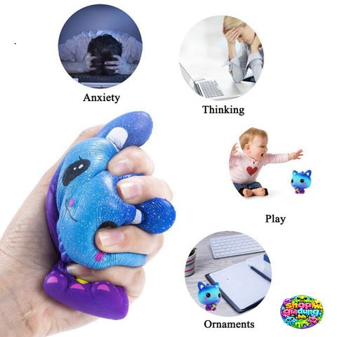 Búp Bê Mềm Mỏng Hình Mèo Hoạt Hình Squishy - Đồ Chơi Giảm Stress Scented Cream Cho Trẻ Em và Người Lớn