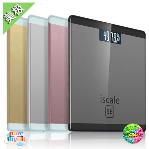 Cân Sức Khỏe Điện Tử ISCALE SE - Thiết Kế Sang Trọng, Kính Cường Lực, Tải Trọng 180kg, Theo Dõi Cân Nặng Gia Đình Chính Xác