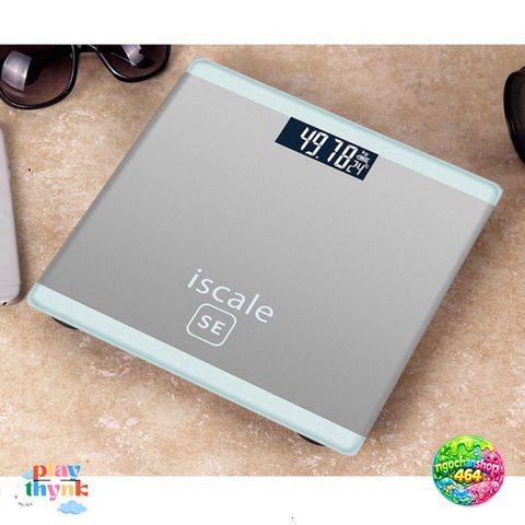 Cân Sức Khỏe Điện Tử ISCALE SE - Thiết Kế Sang Trọng, Kính Cường Lực, Tải Trọng 180kg, Theo Dõi Cân Nặng Gia Đình Chính Xác