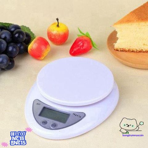 Cân Điện Tử BA499 - Cân Tiểu Ly Chính Xác Từ 1g Đến 5kg, Màn Hình LCD, Thích Hợp Đo Thực Phẩm Gia Vị Nhà Bếp