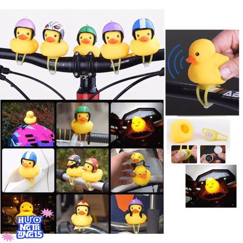 Vịt Vàng Gắn Nón Bảo Hiểm LED Kêu Chip Chip - Phụ Kiện Xe Đạp An Toàn Vui Nhộn Cho Bé - Quà Tặng Dễ Thương