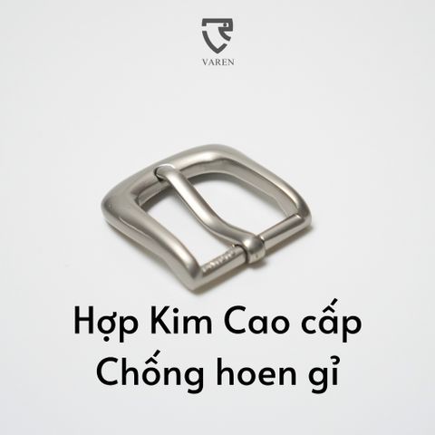 Khóa Thắt Lưng Unisex Hợp Kim Chống Gỉ Màu Trắng Xám, Dùng Cho Dây 2.5cm - Sản Phẩm Bán Sỉ Hiện Đại, Phong Cách Tối Giản