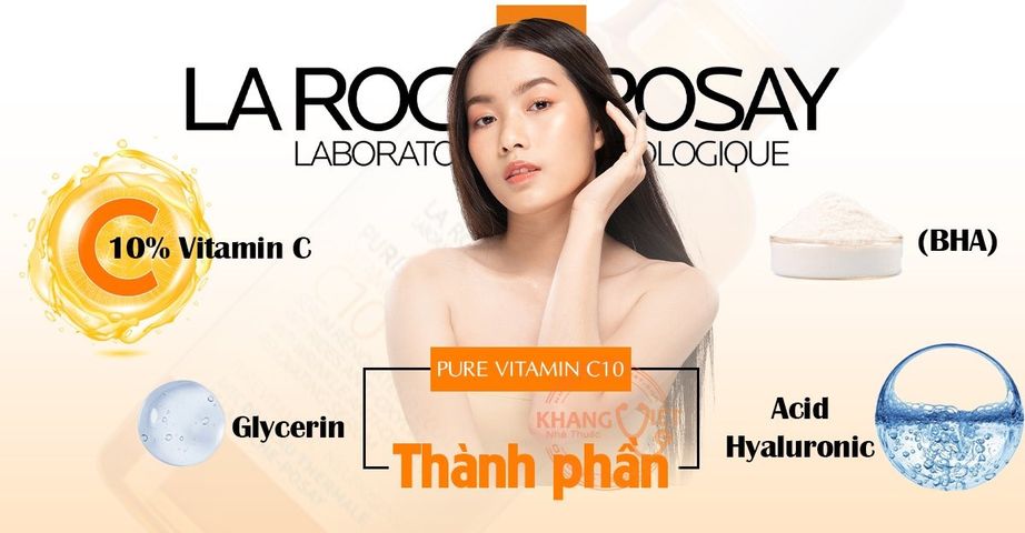 Serum Dưỡng Sáng Da La Roche Posay Pure Vitamin C10 30ml - Giúp Mờ Thâm Nám, Cải Thiện Kết Cấu Da, Cung Cấp Độ Ẩm Từ Thiên Nhiên