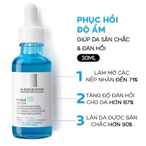Serum Dưỡng Phục Hồi Da La Roche-Posay Hyalu B5 30ml - Cấp Ẩm Sâu, Giảm Nếp Nhăn, Tái Tạo Da Mịn Màng Chính Hãng