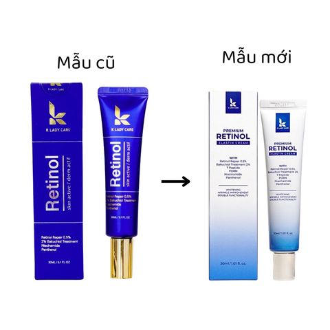Kem Dưỡng Ẩm K Lady Care Retinol 30ml - Dưỡng Trắng, Ngăn Ngừa Lão Hóa, Cấp Ẩm, Phục Hồi Da Mịn Màng Chính Hãng