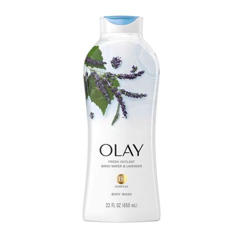 Sữa Tắm Olay Outlast Birch Water & Lavender 650ml – Thư Giãn, Dịu Mát Da với Hương Tươi Mát Naturals