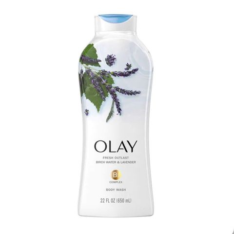 Sữa Tắm Olay Outlast Birch Water & Lavender 650ml – Thư Giãn, Dịu Mát Da với Hương Tươi Mát Naturals