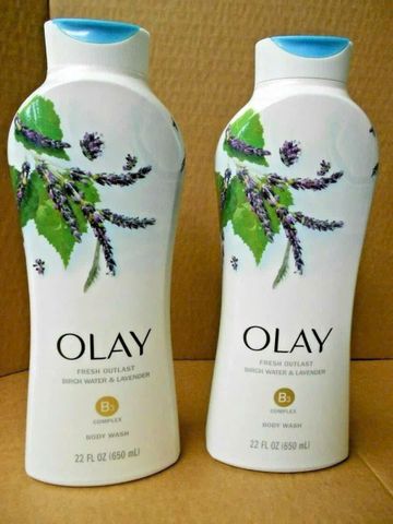 Sữa Tắm Olay Outlast Birch Water & Lavender 650ml – Thư Giãn, Dịu Mát Da với Hương Tươi Mát Naturals