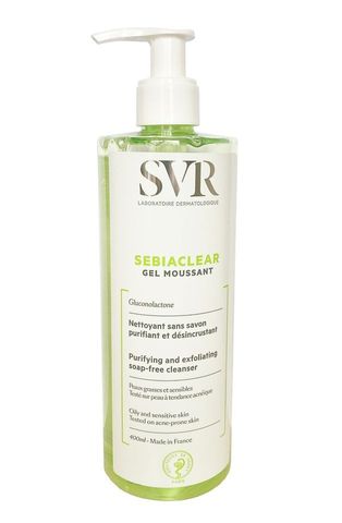 Sữa Rửa Mặt SVR Sebiaclear Gel Moussant 200ml - Giúp Ngăn Ngừa Mụn Cho Da Nhạy Cảm, Làm Sạch Sâu Và Cung Cấp Độ Ẩm Từ Pháp