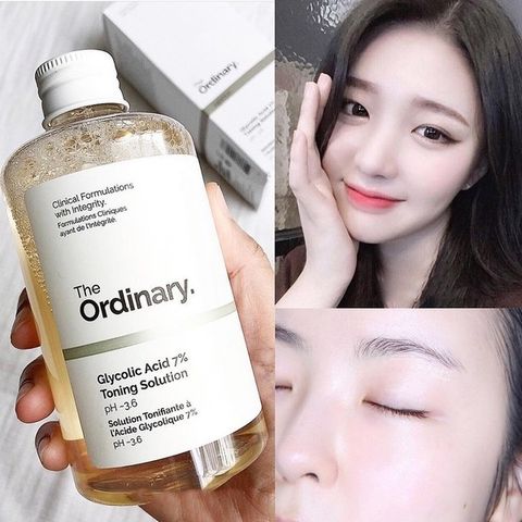 Toner Tẩy Da Chết Hóa Học The Ordinary Glycolic Acid 7% - Giúp Làm Sáng Da, Cải Thiện Kết Cấu Da, Chính Hãng Canada