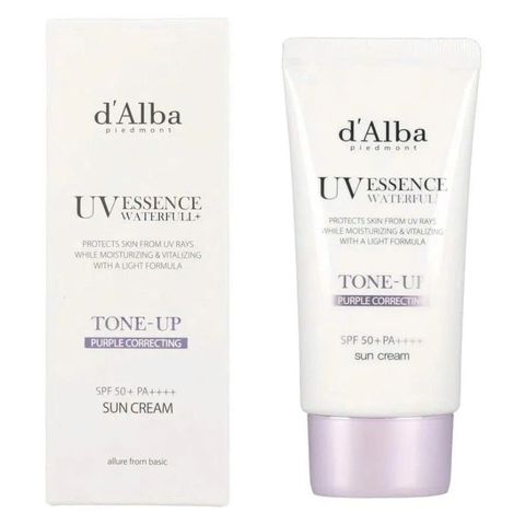 Kem Chống Nắng Nâng Tone Tím D'Alba Waterfull Tone Up SPF50+/PA++++ 50ml - Kem Chống Nắng Hiệu Quả, Làm Sáng Da, Chăm Sóc Sắc Đẹp