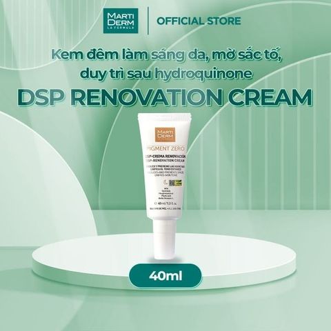 Kem Dưỡng Ban Đêm Martiderm Pigment Zero DSP 40ml - Hỗ Trợ Làm Sáng Da, Mờ Sắc Tố, Dưỡng Ẩm Cho Da Nhạy Cảm
