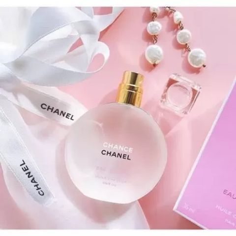 Nước Hoa Xịt Thơm Tóc Nữ Chanel Chance Eau Tendre 35ml - Hương Thơm Tự Nhiên và Dưỡng Tóc Mềm Mượt, Chính Hãng