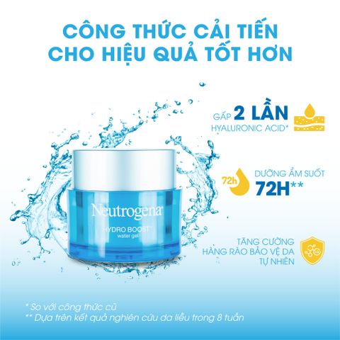 Kem Dưỡng Ẩm Neutrogena Hydro Boost Water Gel 48g - Cấp Nước, Giữ Ẩm, Phù Hợp Mọi Loại Da, Ngăn Ngừa Lão Hóa Chính Hãng